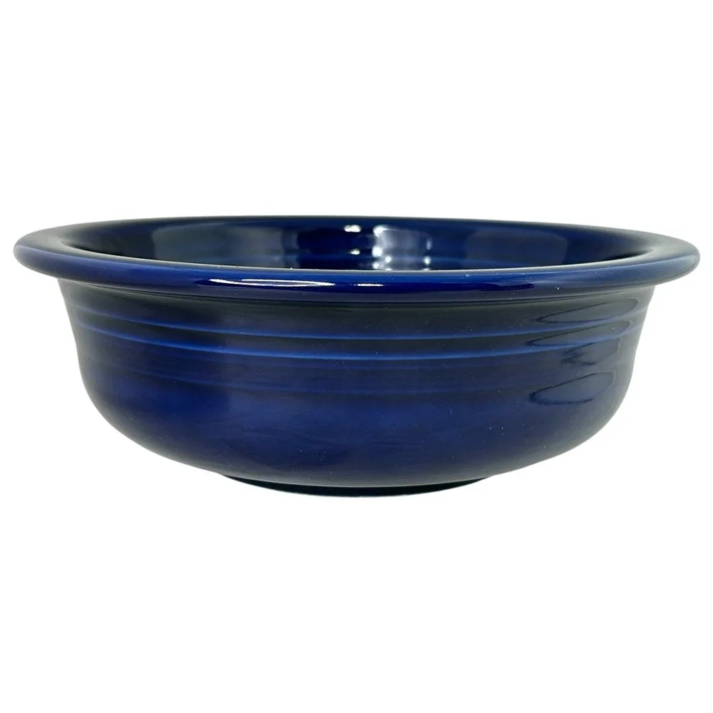 Fiesta Large Classic Bowl 8.25 Cobalt Blue Straight Sides 40 OZ Excellent